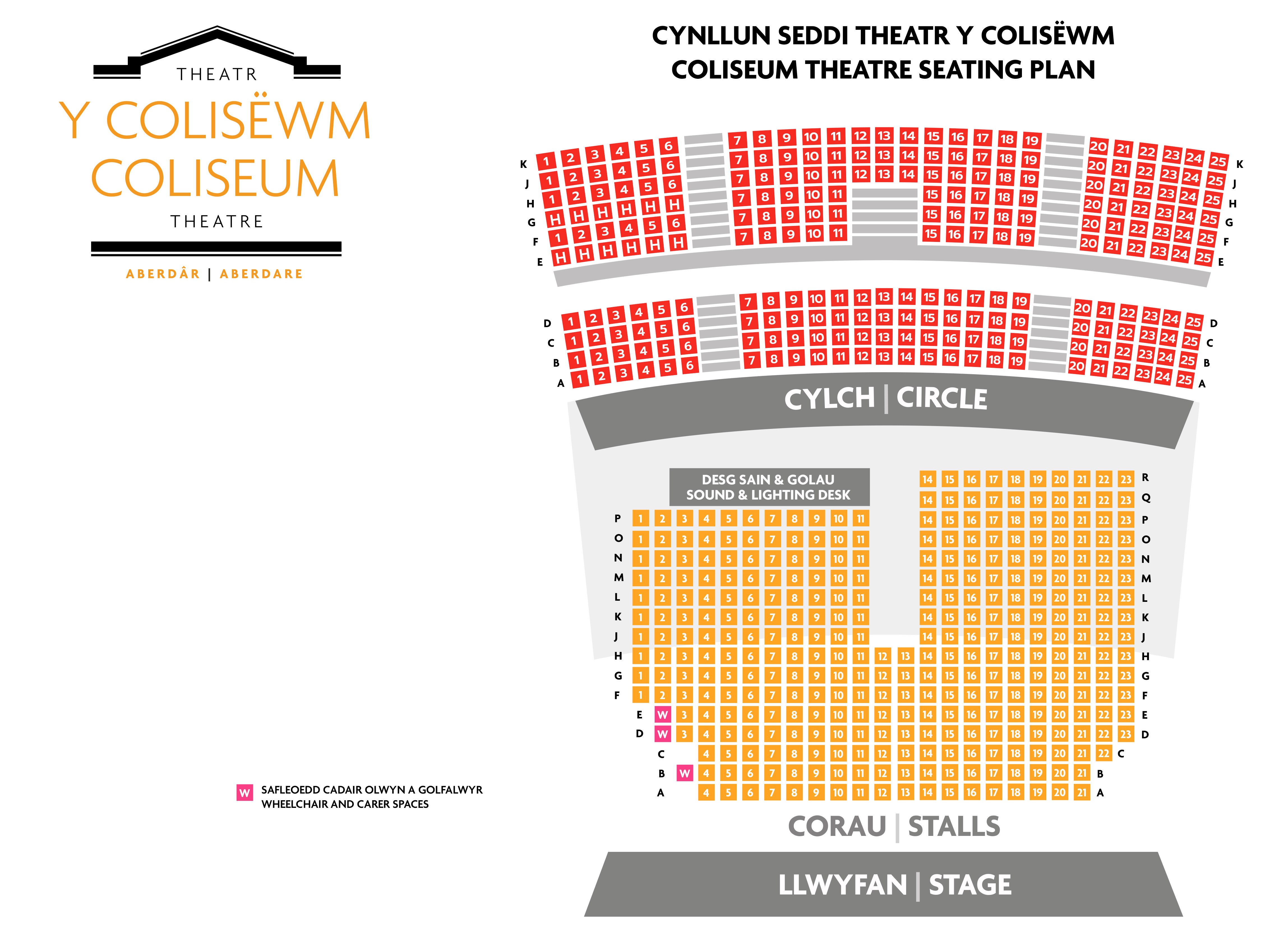 Coliseum Seating Plan 2024